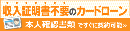 収入証明書の提出不要で借りたい方におすすめ